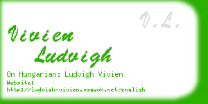 vivien ludvigh business card